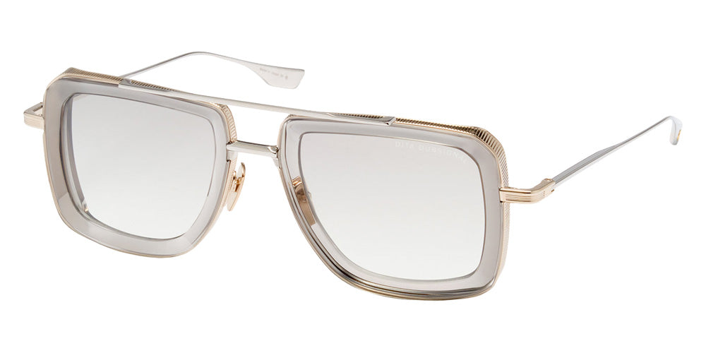 Dita® DUBSIGNAL Sunglasses DT DTS465-A-02RO 52 - White Gold/Grey Crystal