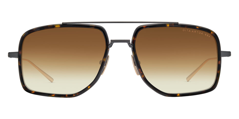 Dita® ARTOA.88x Sunglasses DT DTS471-A-03 57 - Matte Black/Dark Tortoise/White Gold