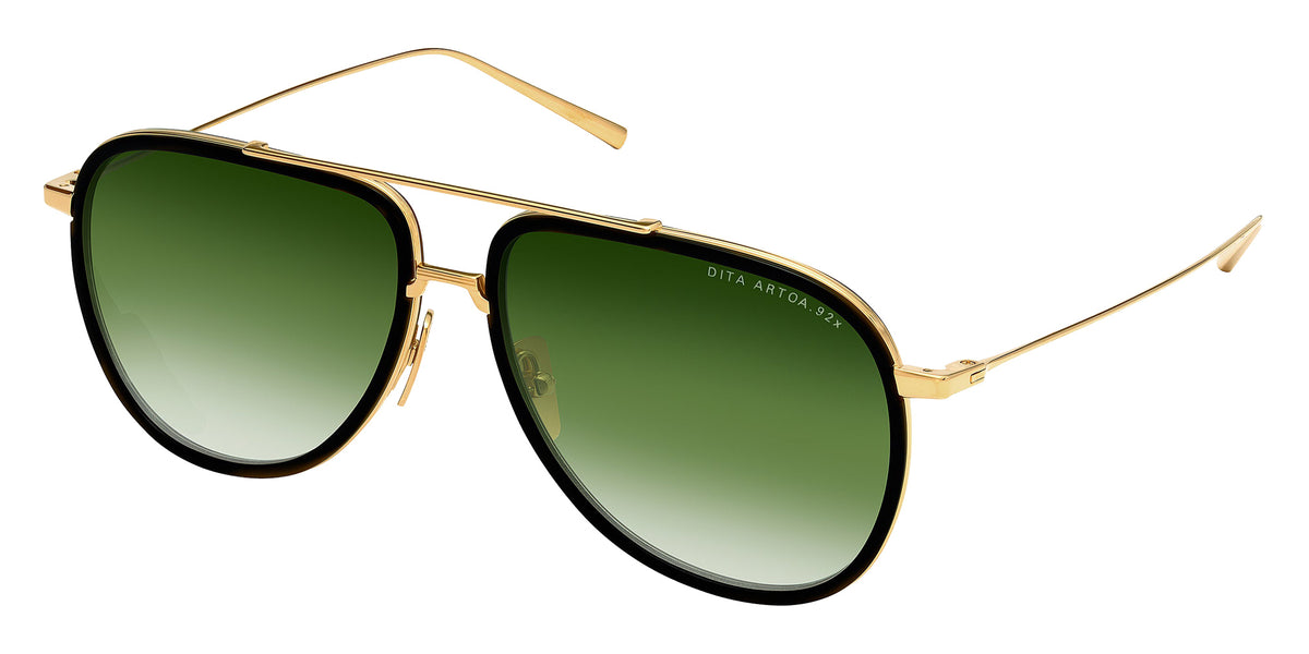 Dita® ARTOA.92x Sunglasses DT DTS472-A-01 58 - Yellow Gold/Black