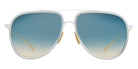 Dita® ARTOA.92x Sunglasses DT DTS472-A-02 58 - Matte White/Crystal Clear/Yellow Gold