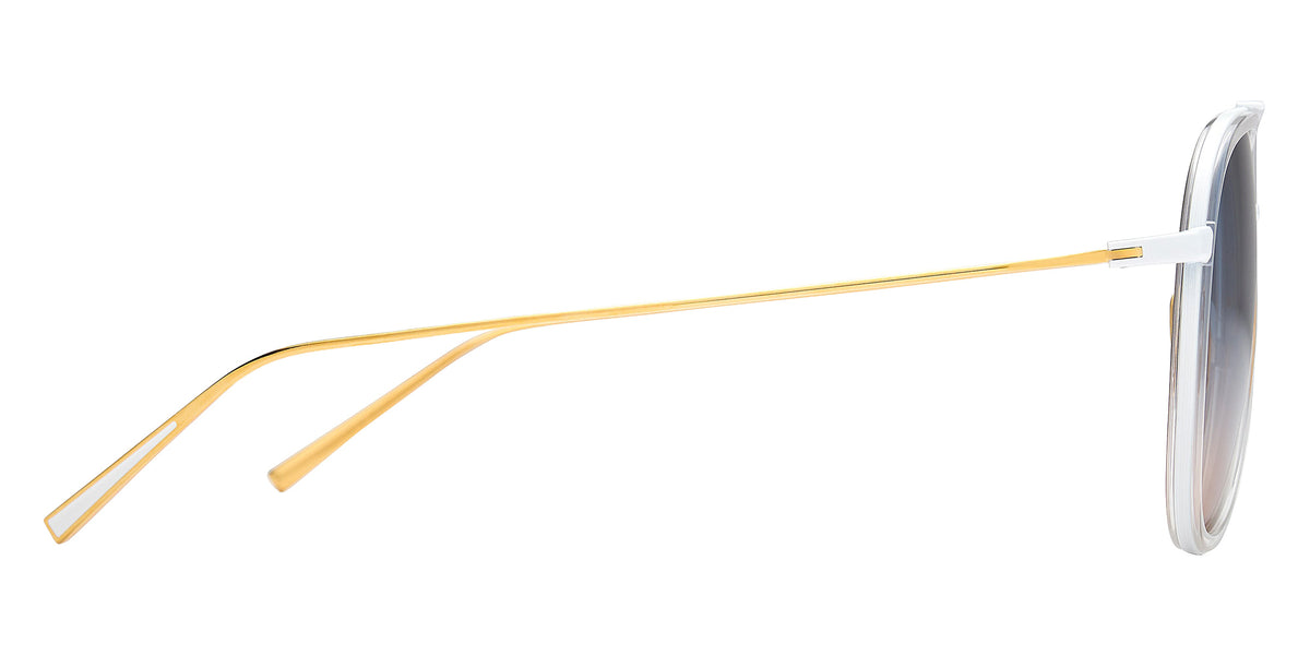 Dita® ARTOA.92x Sunglasses DT DTS472-A-02 58 - Matte White/Crystal Clear/Yellow Gold