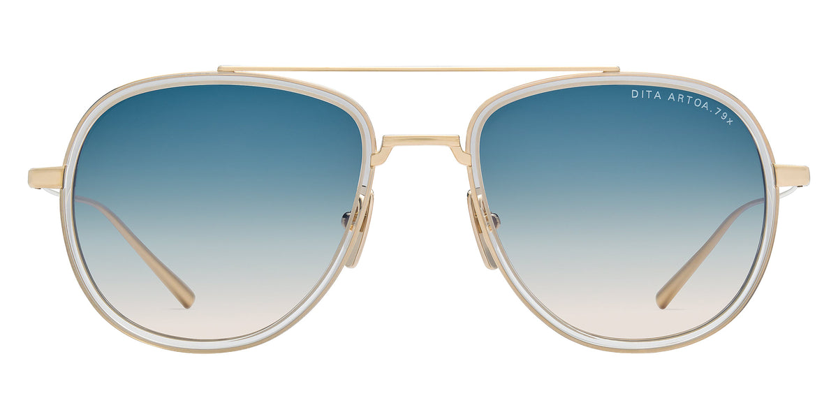 Dita® ARTOA.79x Sunglasses DT DTS473-A-01 53 - White Gold/Crystal Clear