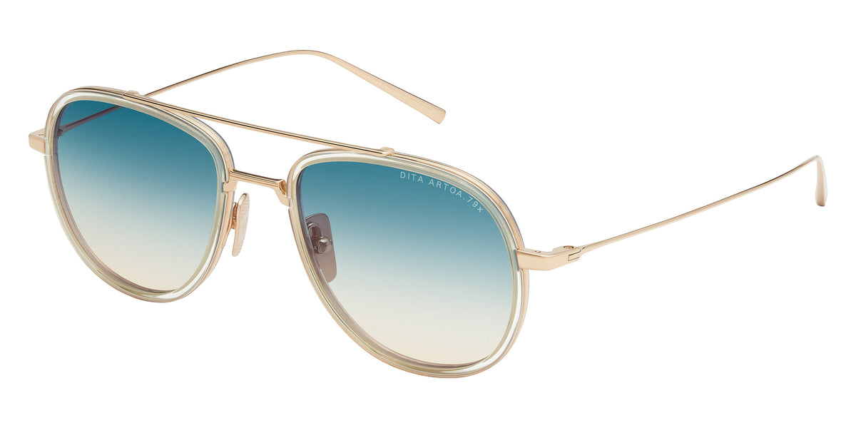 Dita® ARTOA.79x Sunglasses DT DTS473-A-01 53 - White Gold/Crystal Clear