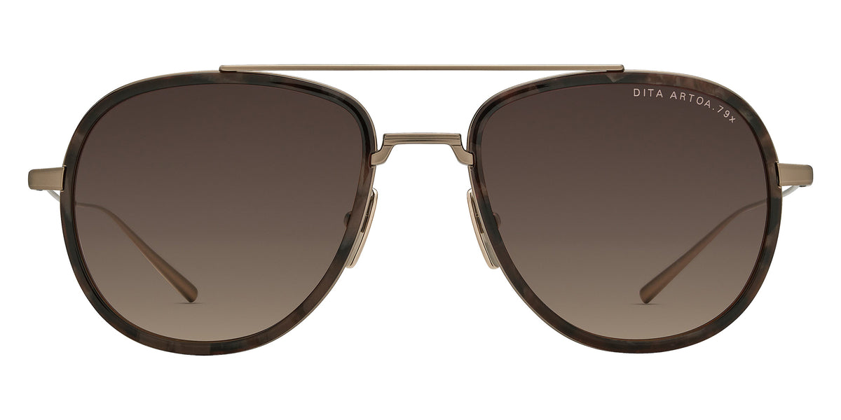 Dita® ARTOA.79x Sunglasses DT DTS473-A-03 53 - Matte Champagne/Desert Abalone