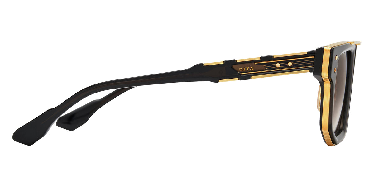 Dita® MACH-NINE Sunglasses DT DTS478-A-01 54 - Black Glass/Yellow Gold