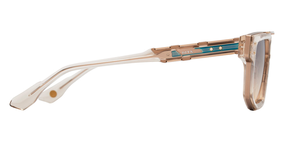 Dita® MACH-NINE Sunglasses DT DTS478-A-02 54 - Khaki Crystal/Rose Gold