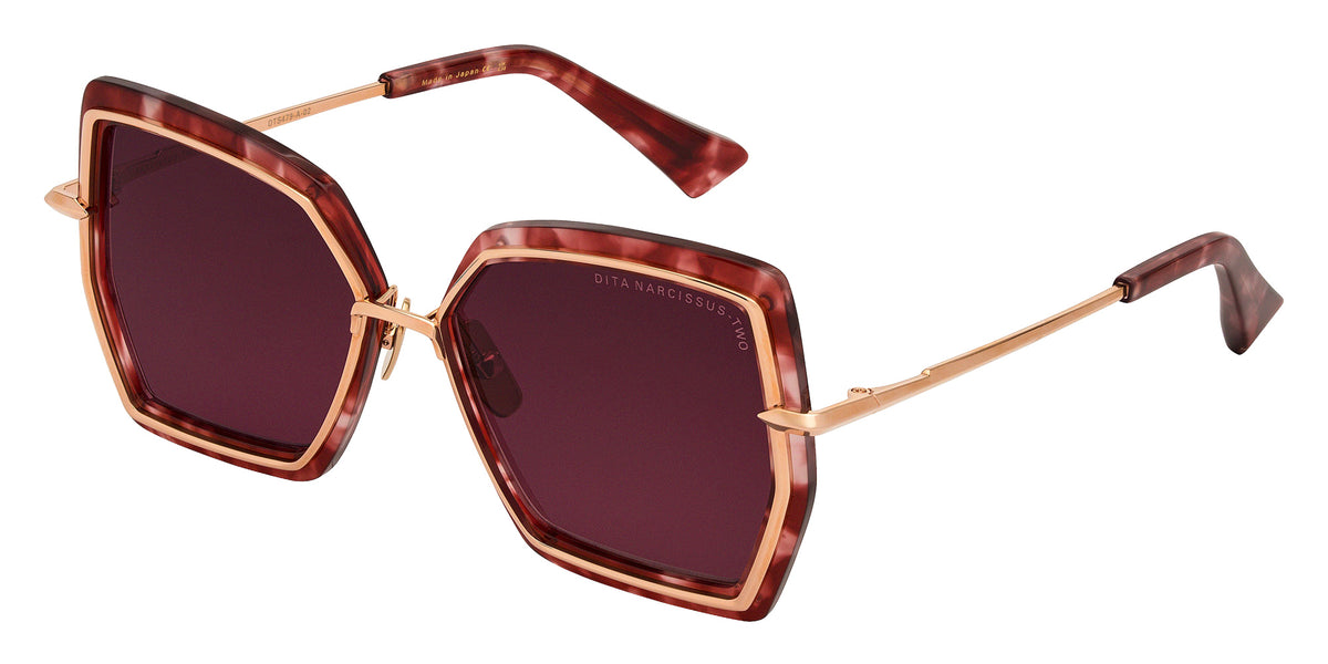 Dita® NARCISSUS-TWO Sunglasses DT DTS479-A-02 54 - Rose Gold/Rose Tortoise