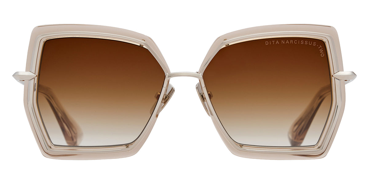 Dita® NARCISSUS-TWO Sunglasses DT DTS479-A-03 54 - Silver/Khaki Crystal