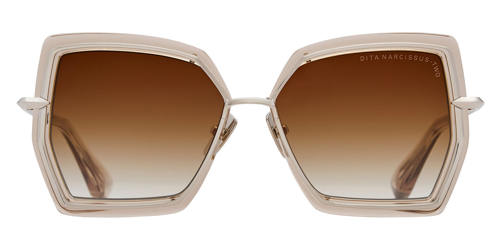 Dita® NARCISSUS-TWO Sunglasses DT DTS479-A-03 54 - Silver/Khaki Crystal