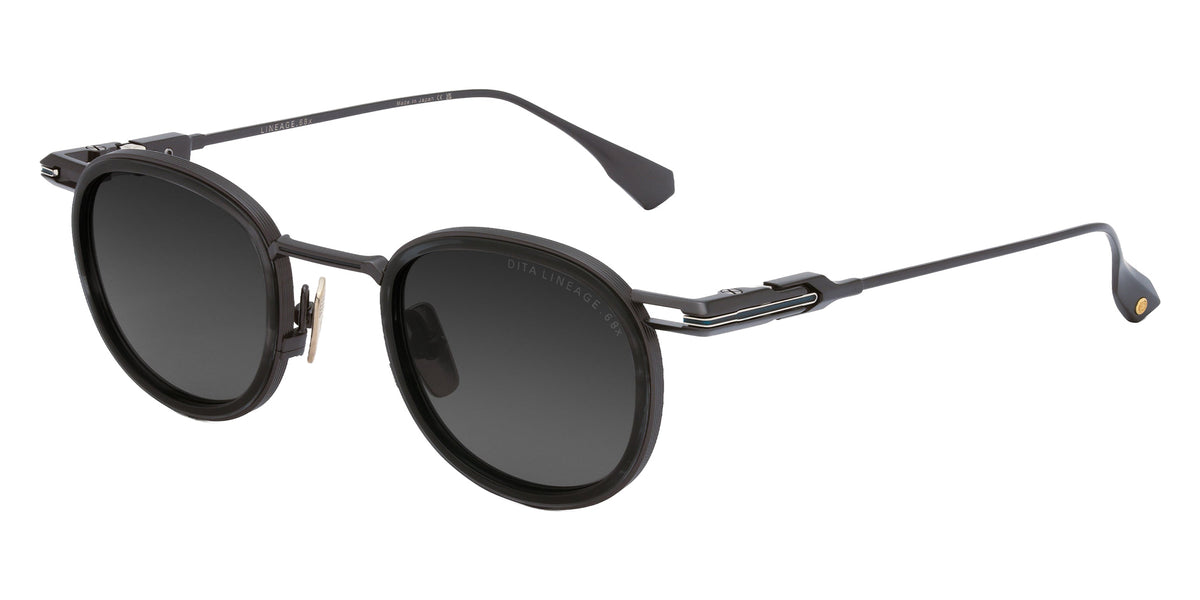 Dita® LINEAGE.68x Sunglasses DT DTS482-A-02 46 - Black Iron/Ink Swirl/Shiny Silver