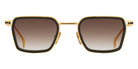 Dita® LINEAGE.70x Sunglasses DT DTS483-A-01 48 - Yellow Gold/Black/Black Iron