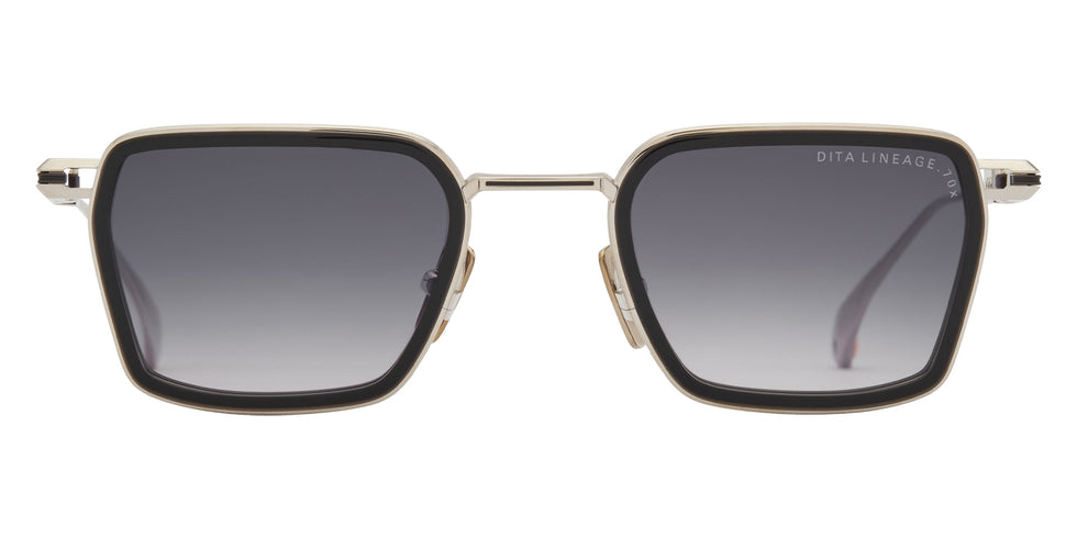 Dita® LINEAGE.70x Sunglasses DT DTS483-A-03 48 - Shiny Silver/Black Glass/Black Iron