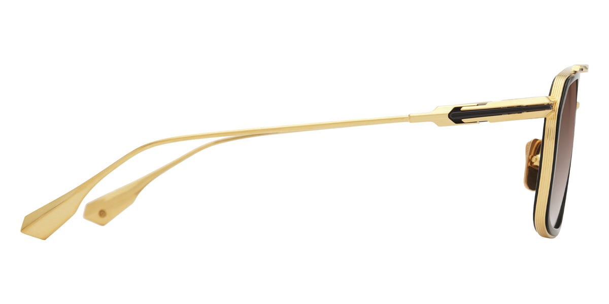 Dita® LINEAGE.99x Sunglasses DT DTS484-A-01 53 - Yellow Gold/Black/Black Iron