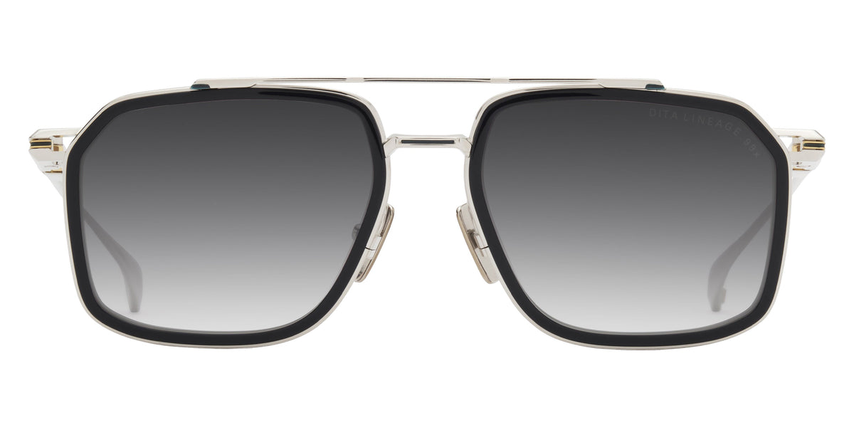 Dita® LINEAGE.99x Sunglasses DT DTS484-A-02 53 - Shiny Silver/Navy/Yellow Gold