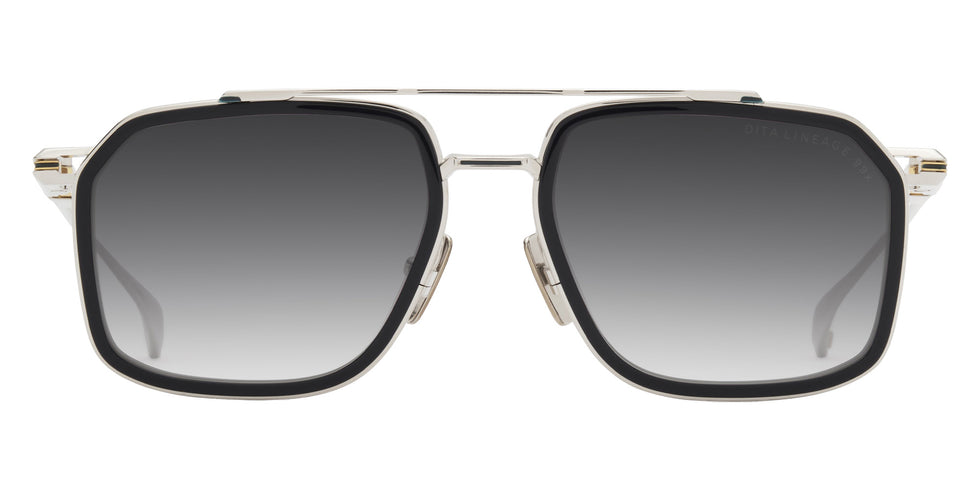 Dita® LINEAGE.99x Sunglasses DT DTS484-A-02 53 - Shiny Silver/Navy/Yellow Gold