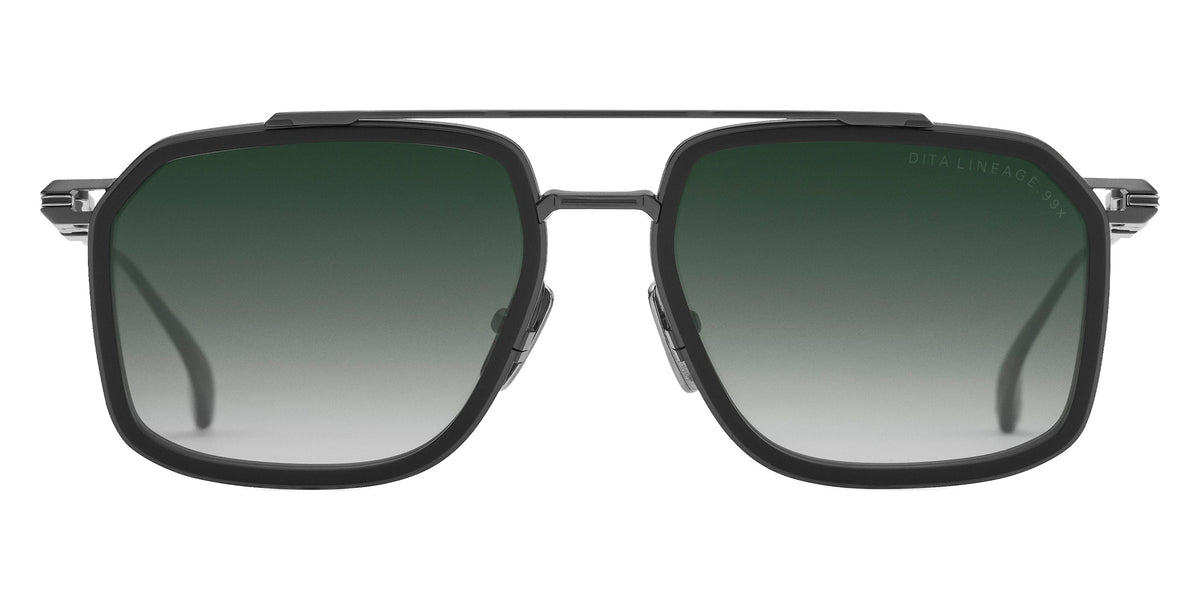 Dita® LINEAGE.99x Sunglasses DT DTS484-A-03 53 - Black Iron/Matte Black/Shiny Silver