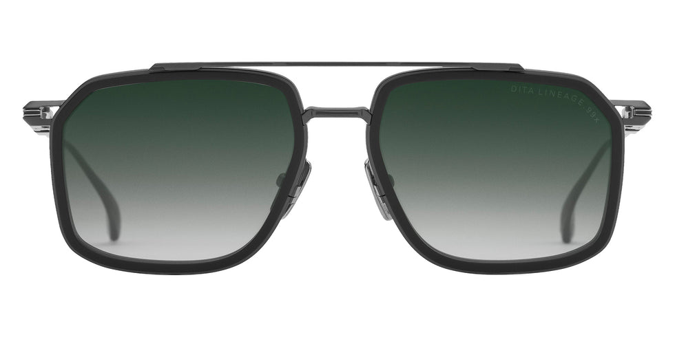 Dita® LINEAGE.99x Sunglasses DT DTS484-A-03 53 - Black Iron/Matte Black/Shiny Silver