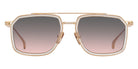 Dita® LINEAGE.99x Sunglasses DT DTS484-A-04 53 - Brushed White Gold/Crystal Clear/Yellow Gold