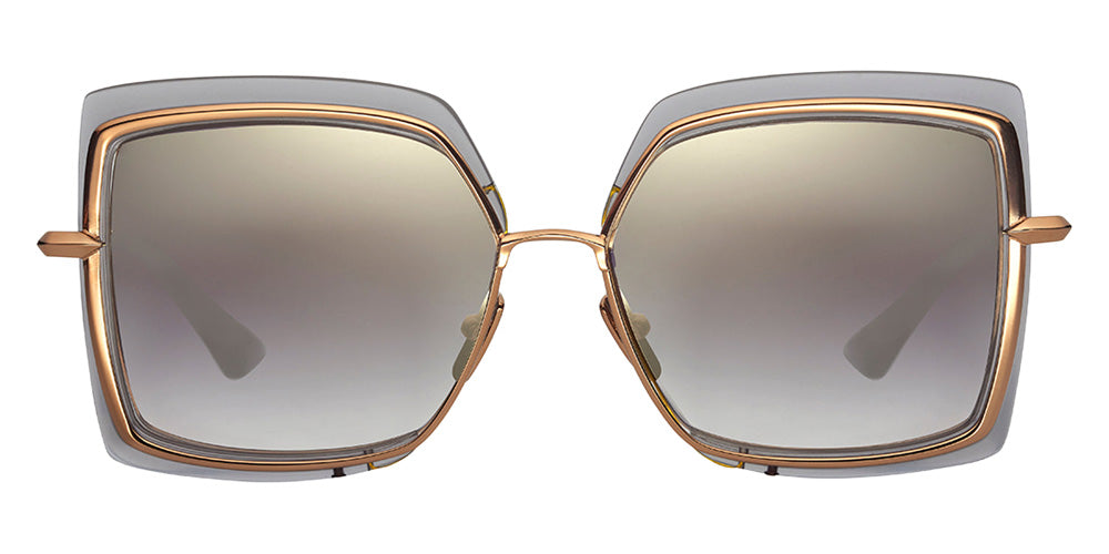 Dita® NARCISSUS Sunglasses DT DTS503-58-03-Z 58 - Satin Crystal Grey/White Gold