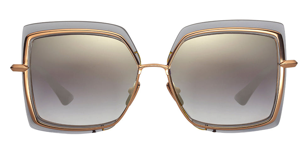 Dita® NARCISSUS Sunglasses DT DTS503-58-03-Z 58 - Satin Crystal Grey/White Gold