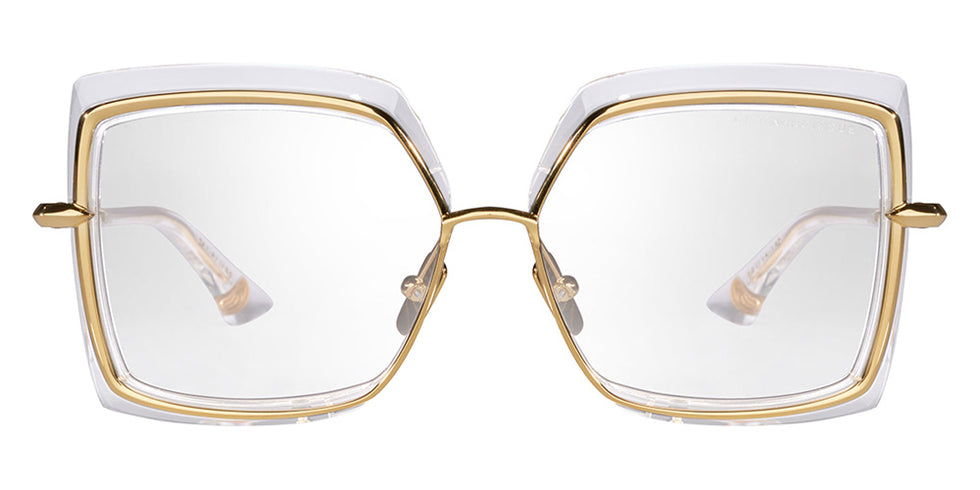 Dita® NARCISSUS Sunglasses DT DTS503-58-04 58 - Crystal Clear/Yellow Gold