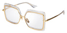 Dita® NARCISSUS Sunglasses DT DTS503-58-04 58 - Crystal Clear/Yellow Gold