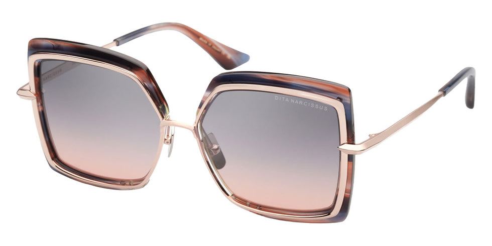 Dita® NARCISSUS Sunglasses DT DTS503-58-05 58 - San Ono Swirl/Rose Gold