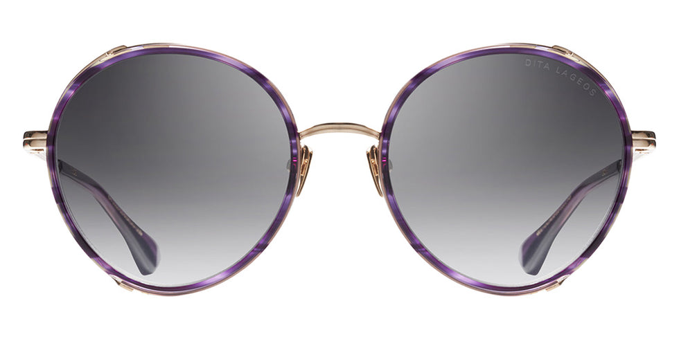 Dita® LAGEOS Sunglasses DT DTS532-52-02-Z 52 - Dark Lavendar/White Gold