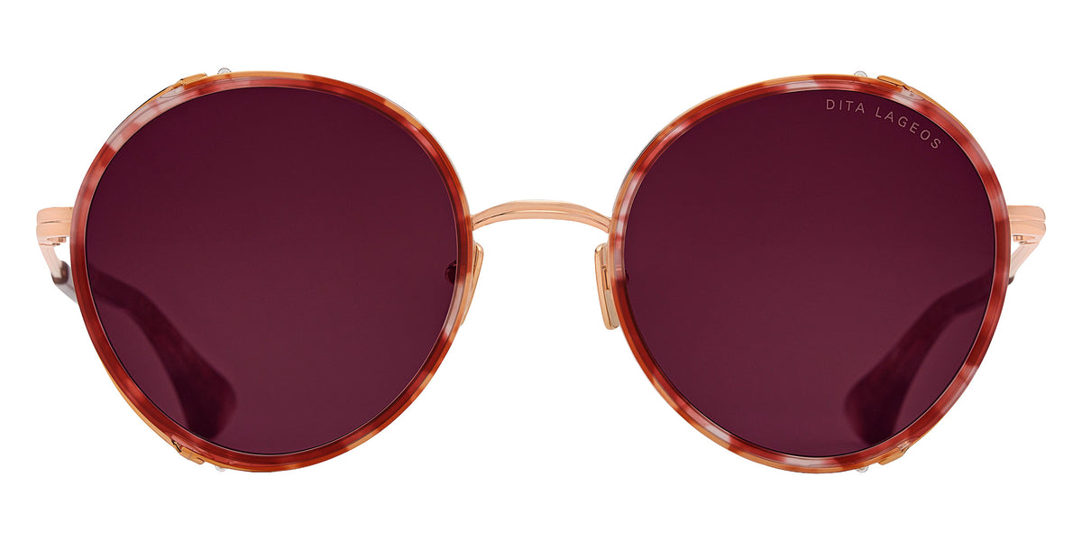 Dita® LAGEOS Sunglasses DT DTS532-52-04 52 - Rose Tortoise/Rose Gold