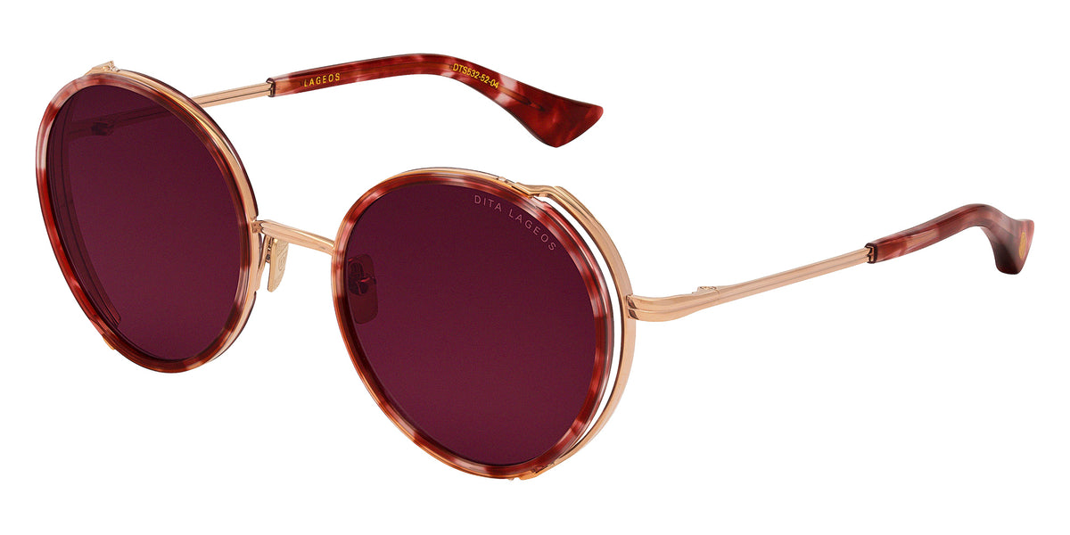 Dita® LAGEOS Sunglasses DT DTS532-52-04 52 - Rose Tortoise/Rose Gold