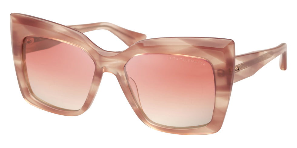 Dita® TELEMAKER Sunglasses DT DTS704-A-04 57 - Dusty Pink Swirl
