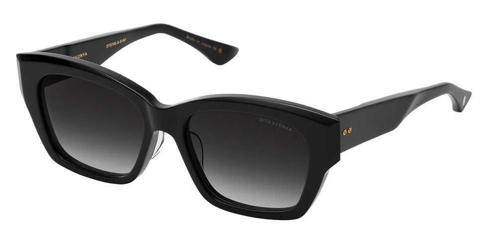 Dita® AVONYA Sunglasses DT DTS745-A-01 55 - Black/Yellow Gold