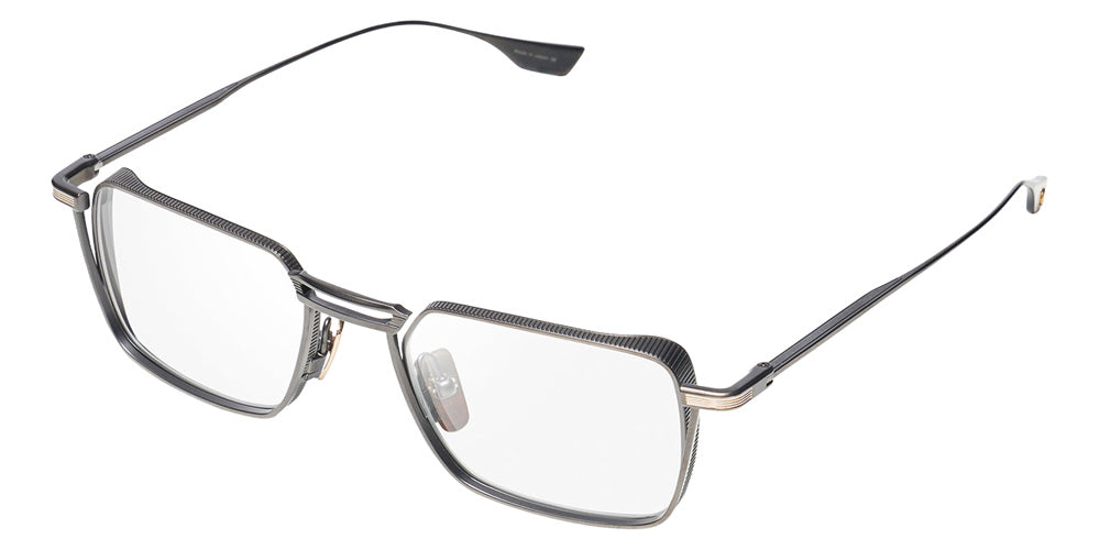 Dita® LINDSTRUM Eyeglasses DT DTX125-51-03-Z 51 - Black Iron/White Gold