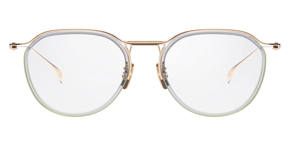 Dita® SCHEMA-TWO Eyeglasses DT DTX131-49-01-Z 54 - White Gold/Crystal Grey