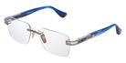 Dita® META-EVO Rx Eyeglasses DT DTX154-A-02 56 - Antique Silver Blue Swirl