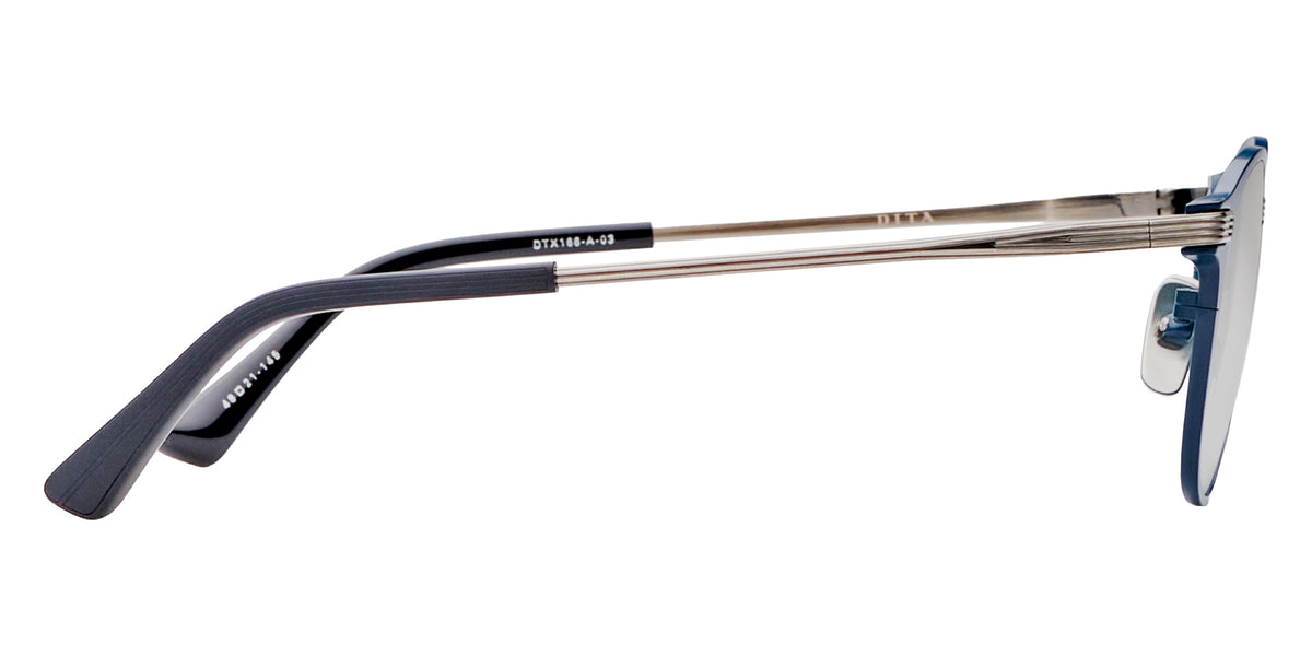 Dita® RADICON Eyeglasses DT DTX166-A-03 48 - Matte Navy/Antique Silver