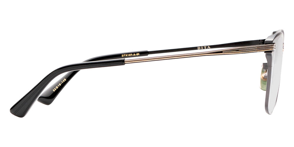 Dita® LINRCON Eyeglasses DT DTX167-A-01 52 - Black Iron/Yellow Gold