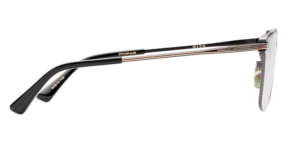 Dita® LINRCON Eyeglasses DT DTX167-A-01 52 - Black Iron/Yellow Gold