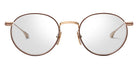 Dita® JOURNEY-TWO Eyeglasses DT DTX168-A-02 49 - Brushed White Gold/Mahogany