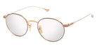 Dita® JOURNEY-TWO Eyeglasses DT DTX168-A-02 49 - Brushed White Gold/Mahogany