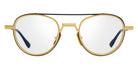 Dita® ETHYX Eyeglasses DT DTX189-A-01 49 - Black Iron/Yellow Gold