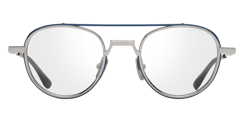 Dita® ETHYX Eyeglasses DT DTX189-A-03 49 - Blue Iron/Shiny Silver