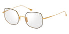 Dita® MAREA Eyeglasses DT DTX192-A-01 53 - Yellow Gold/Black