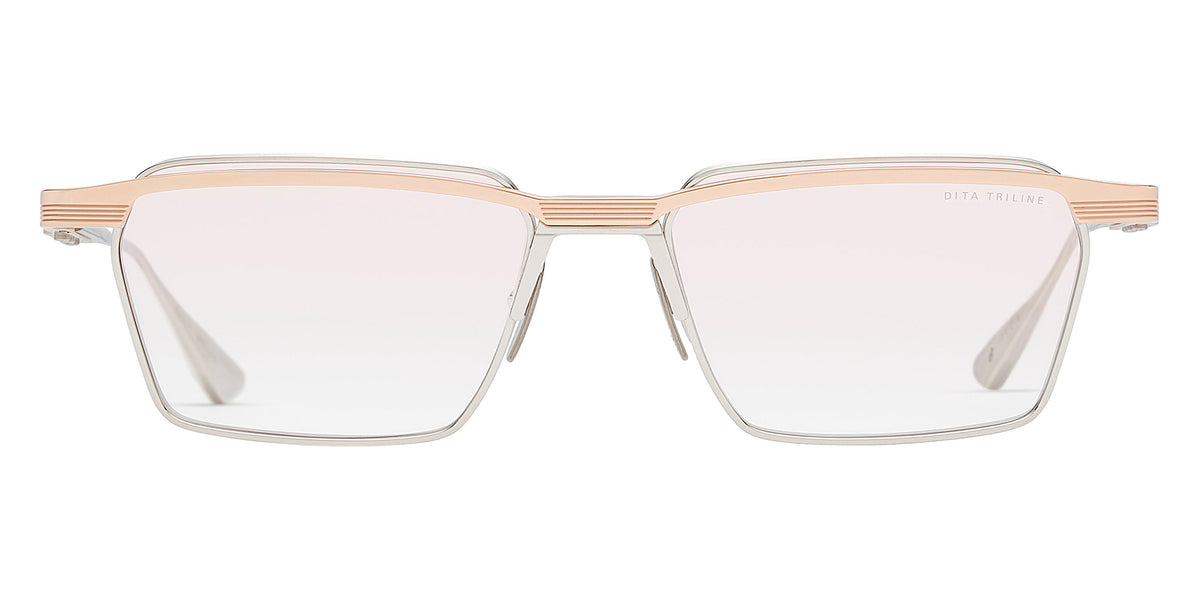 Dita® TRILINE Eyeglasses DT DTX195-A-03 55 - Rose Gold/ Silver