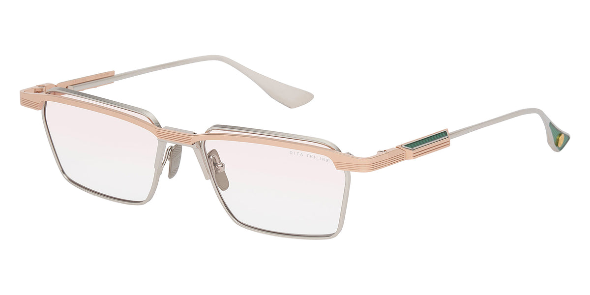 Dita® TRILINE Eyeglasses DT DTX195-A-03 55 - Rose Gold/ Silver