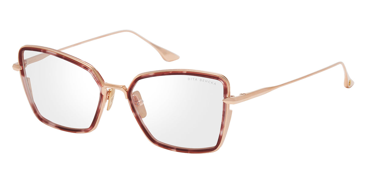 Dita® BEHCKA Eyeglasses DT DTX196-A-01 55 - Rose Gold/Rose Tortoise