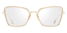 Dita® BEHCKA Eyeglasses DT DTX196-A-02 55 - White Gold/Khaki Crystal