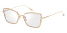 Dita® BEHCKA Eyeglasses DT DTX196-A-02 55 - White Gold/Khaki Crystal
