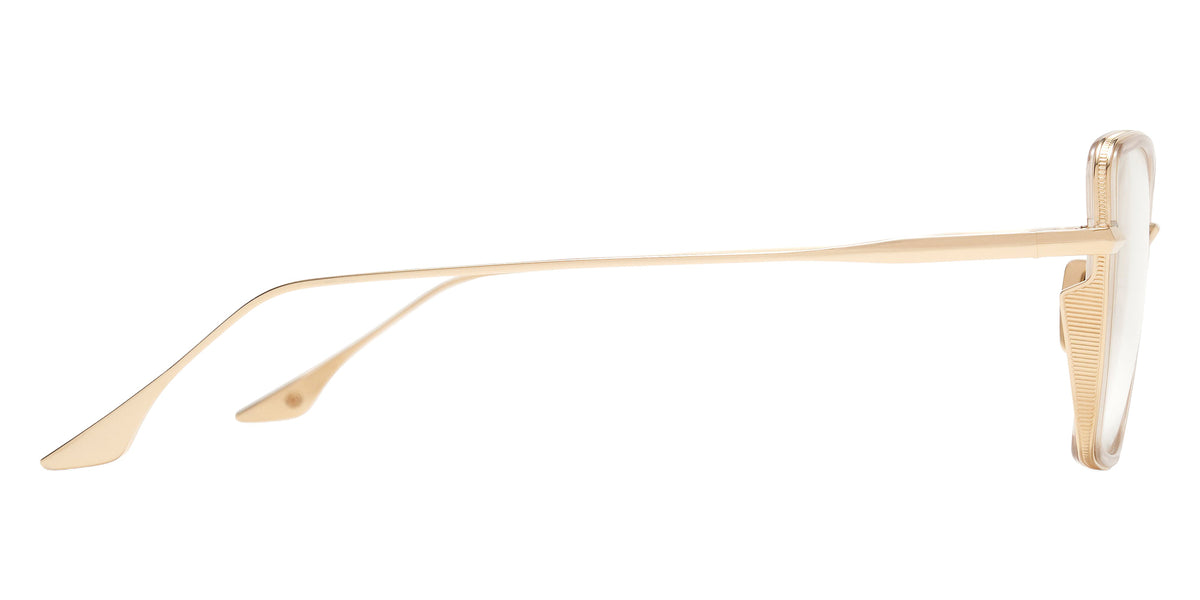 Dita® BEHCKA Eyeglasses DT DTX196-A-02 55 - White Gold/Khaki Crystal