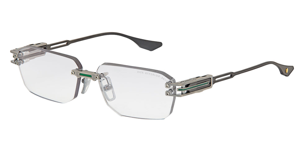 Dita® HYPERLUX-3000 Eyeglasses DT DTX198-A-02 59 - Antique Silver/Green/Black Iron